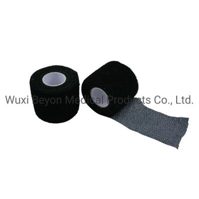Elastic Adhesive Tape Tear Black Weightlifting Bandage