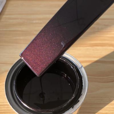 Duas componentes Anti Amarelecimento Vermelho 2K Solid Paint Auto Refinish Paint