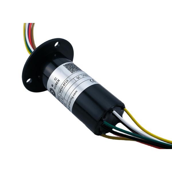 10A 8 Wire Slip Ring With Flange Wear Resistant Insulation Low Torque Design