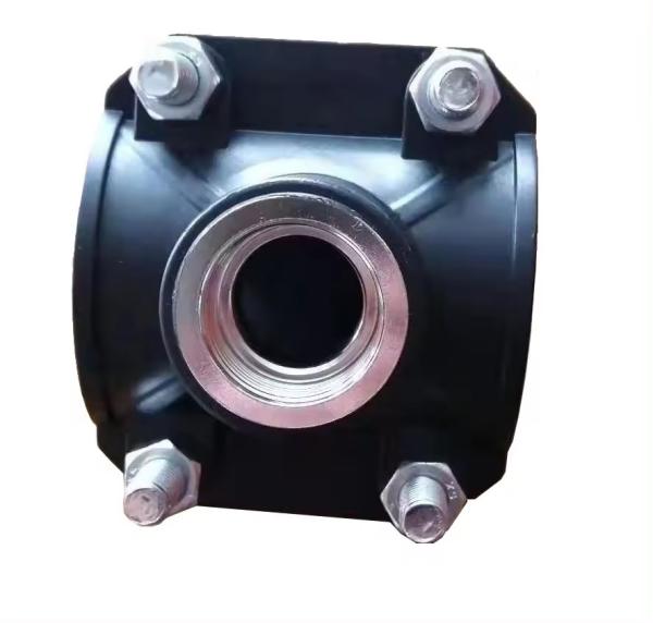 Heavy Stainless Steel Thread Clamp Saddle 63*1/2For Water Pipe Fitting Irrigation Connectors