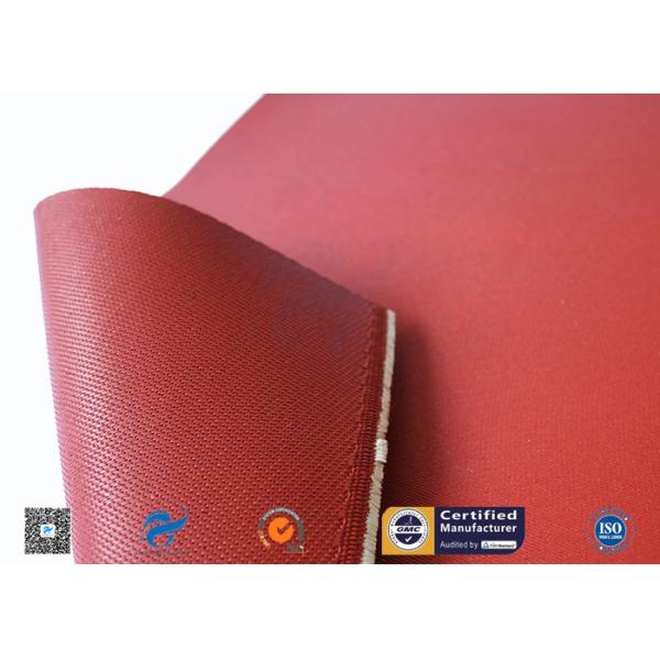 Heat Resistant Red Silicone Coated Fiberglass Cloth Double Sides 1.3mm