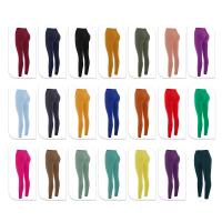 A annoncé le yoga de forme physique de polyester d'usine halète le bout droit élevé de taille fortement