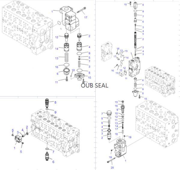 700-80-61260 700-84-11240 Komatsu O Ring Seals BULLDOZERS D155 D275 LOADERS D31 D41 DUMP TRUCKS HM300 GRADERS GD655
