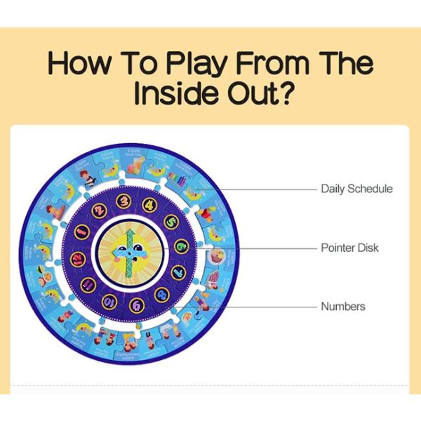 Baby Brain Development Preschool Jigsaw Puzzles , Educational Wooden Puzzles