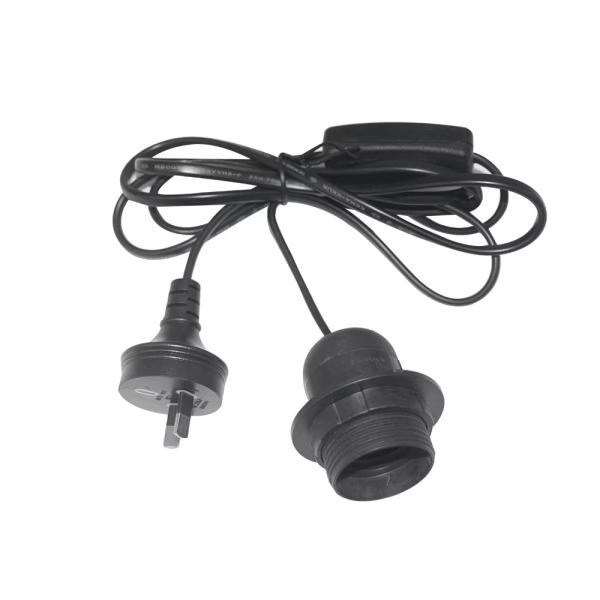 Waterproof E26 Lamp Holder AU Plug with 303 Switch 250V 10A