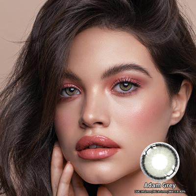 Adam Grey Lenses For Dry Eyes Monthly 14.2mm Diameter 11Dk/T Oxygen Permeability