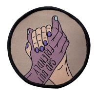 Fer d'Overlock sur les labels tissés Logo Pantone Color Waterproof fait sur commande
