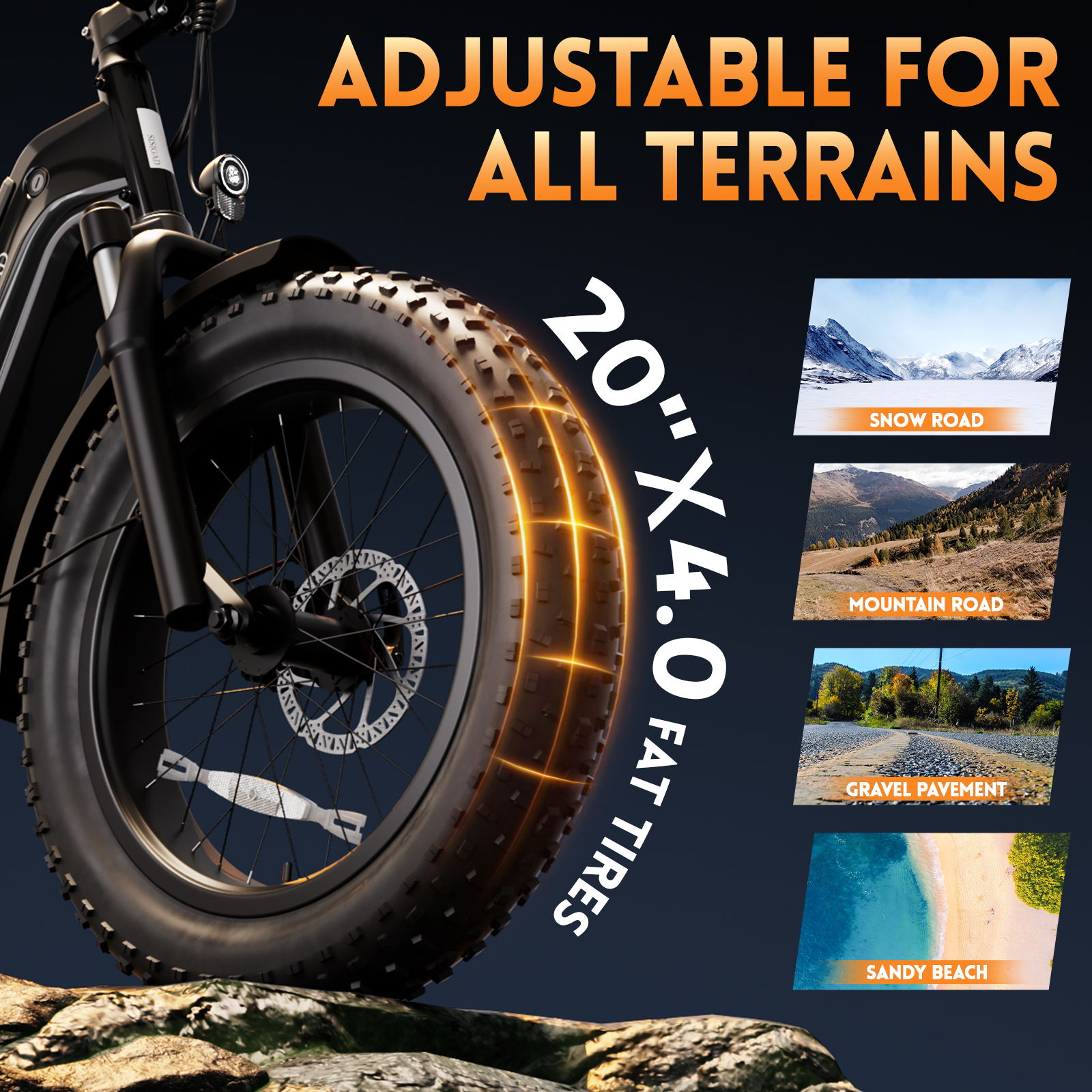 OEM Long Tail Cargo Ebike Wholesale 48v 1500w Dual Suspension Electric Cargo Bike Electric Hybrid Bicycle with 3.0 Fat Tire