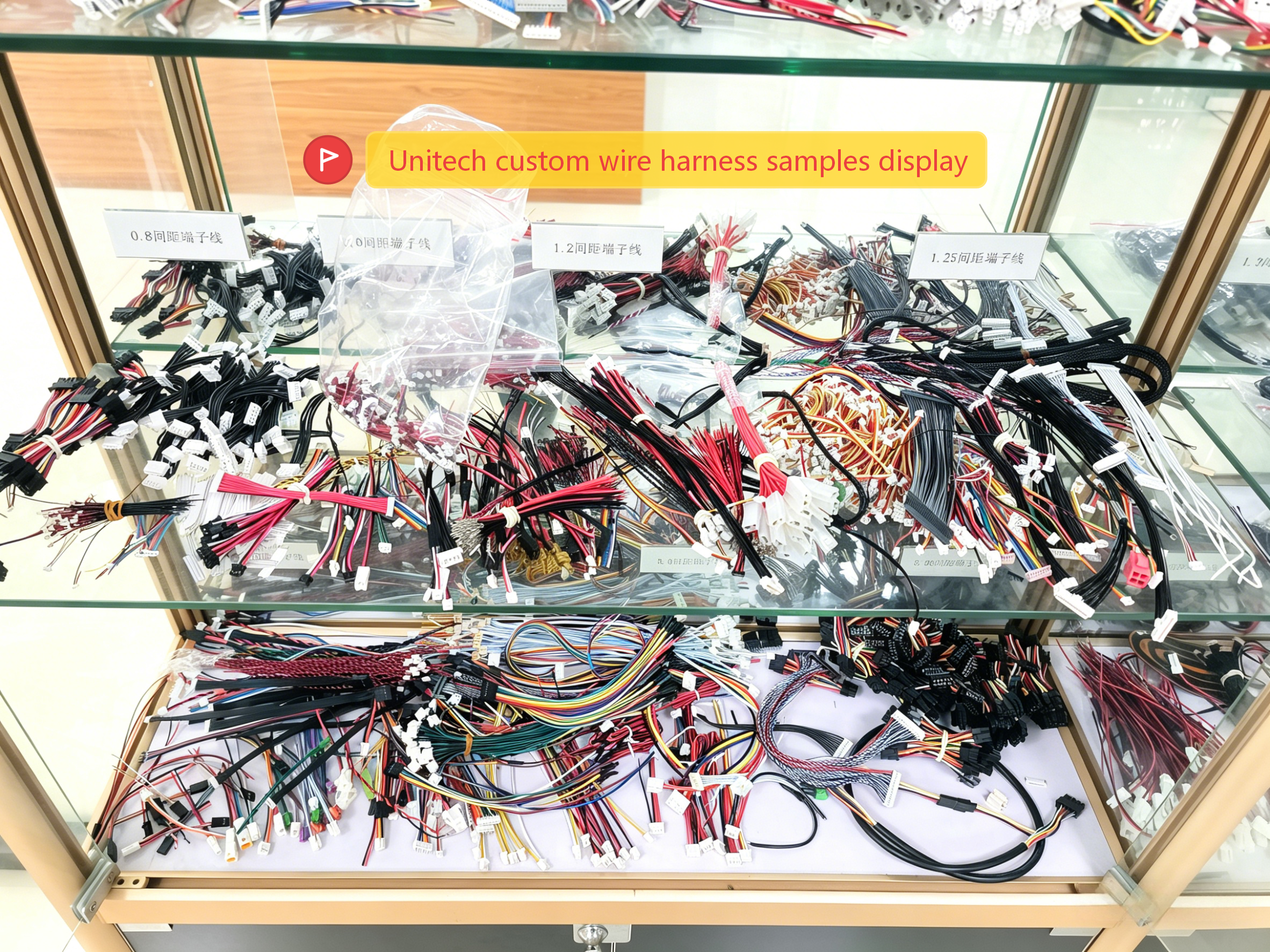 Factory Direct Supply Wire Harness UL1007#24 Wire, Environmentally Friendly PVC Material, Welding Lug Specification 48M,for Battery Connection Wire
