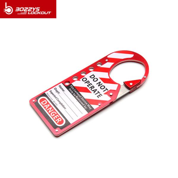 BOSHI New Product Aluminum Alloy Material Safety Lockout Hasp Valve Lockout