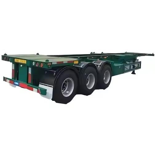 Special Pulling 20 Or 40 Feet Heavy Load Capacity International Containers For Ports Skeleton Semi Trailer