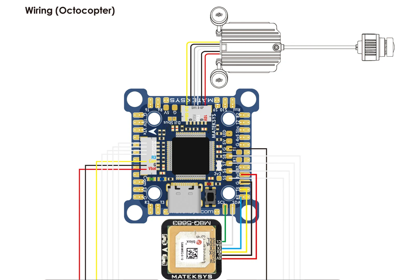 mateksys matek f405-minite flight controller 20xmm/30.5x mounting support blackbox/baro air unit ardupilot/bf/inav