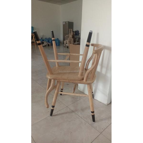 Modern Design Style Nordic Exquisite Workmanship Windsor Solid Wood Dining Chair for Restaurant Seating Furniture