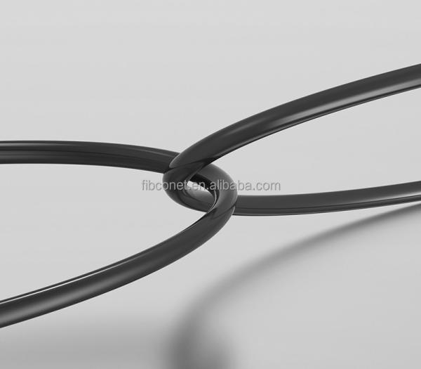 FTTH Waterproof Cable 2-core B6a2 Tight Sleeve Indoor Optical Cable with Hybrid Cable