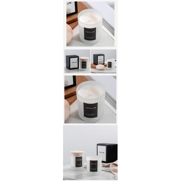 Home Birthday Wedding Atmosphere Luxury Glass Soy Wax Glass Jar Scented Candles With Lid