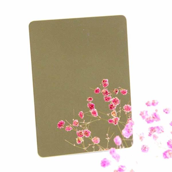 3.0mm Mirror 304 Black Decorative Stainless Steel Sheet Gold Nano Stainless Steel Plate
