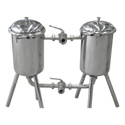 Food Sanitary 3000L/H Milk Duplex Filter with Technology and SS304 Material