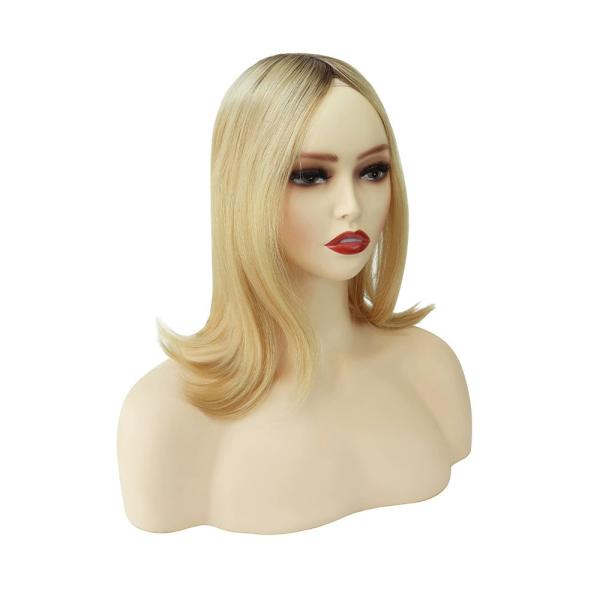 100% European Virgin Hair women Mono hair topper natural color double drawn full end full coverage mono wefted Topper