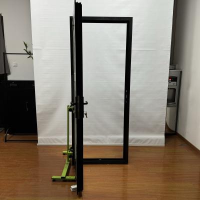 Aluminim Hinged Doors For Customized Glass Inner Shutters Good Sound Insulation