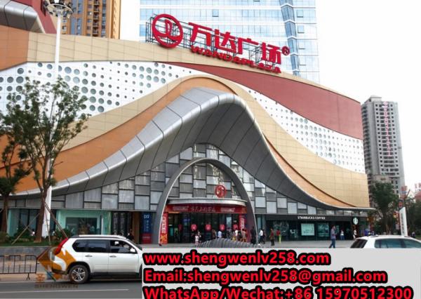 3D Wallpaper Building Metal Cladding Aluminum Facade Panel