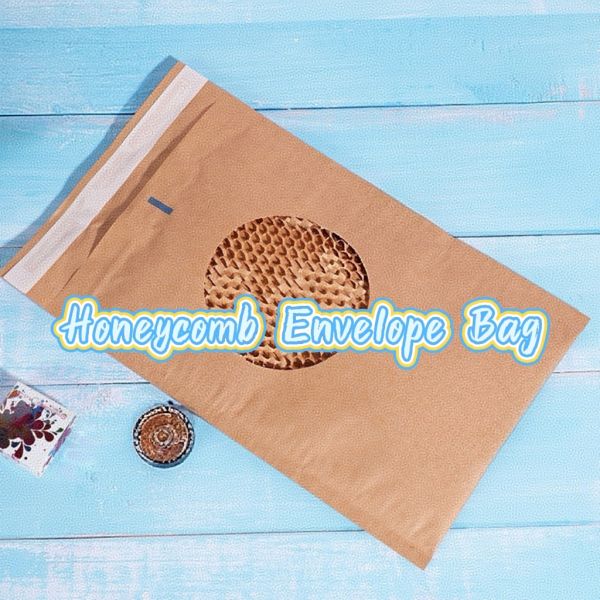 OEM Honeycomb Mailer Padded Kraft Mailers 26.5cm Honeycomb Padded Mailer For Tablets