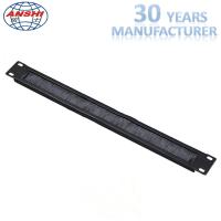 19 gestion en brosse de câble de support de réseau de pouce 1U/directeur horizontal de fil