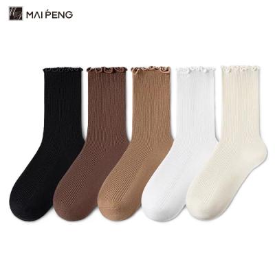 Sweat Absorbent Custom Women Socks Solid Color For Everyday Wear