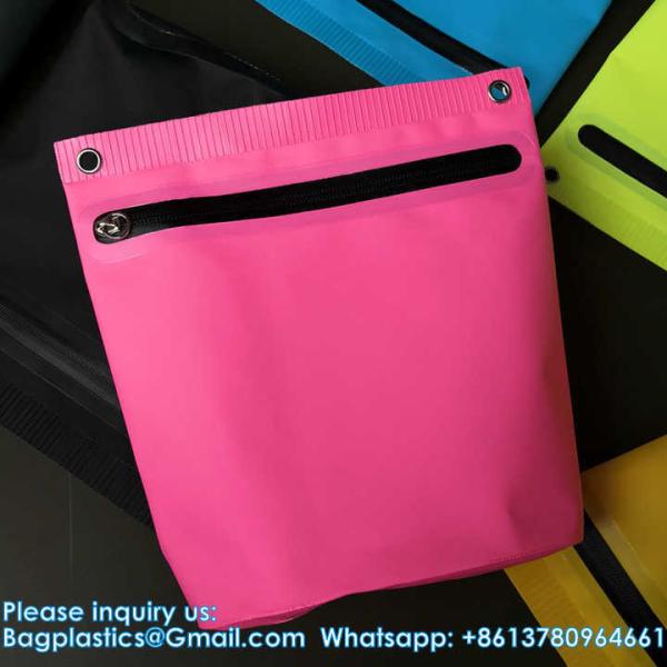 Custom Logo Waterproof Bag PVC Tarpaulin Fishing Bags Washing Bag Made With Welding Process