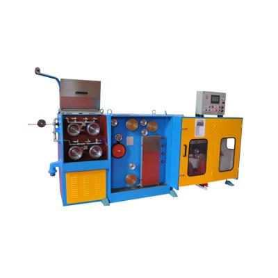 Máquina de desenho dobro automática do fio de cobre da multa do Spooler com Annealer contínuo