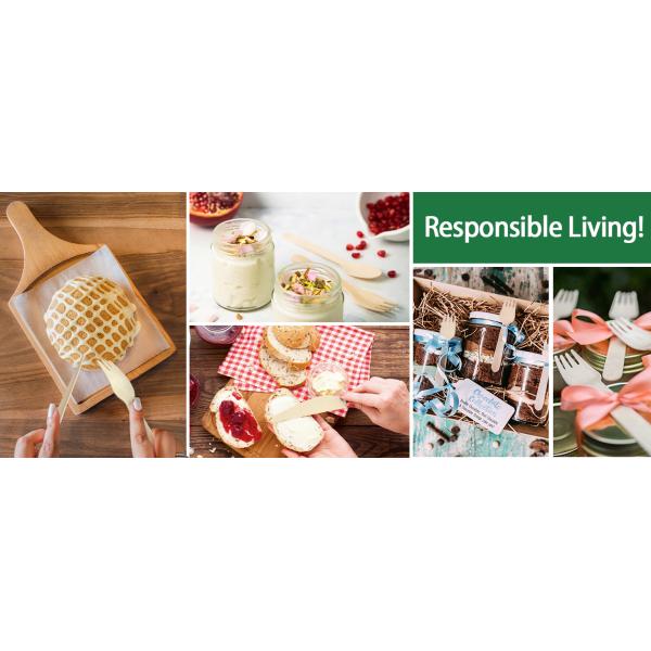 Disposable Wooden Cutlery Set, Pack Of 200 (100 Forks, 50 Spoons, 50 Knives) Biodegradable Compostable Utensils