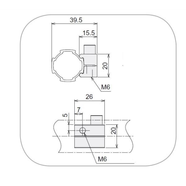 Quality Certified Fastener Karakuri Pipe Rack OD28 Aluminum Tube Profile Connector