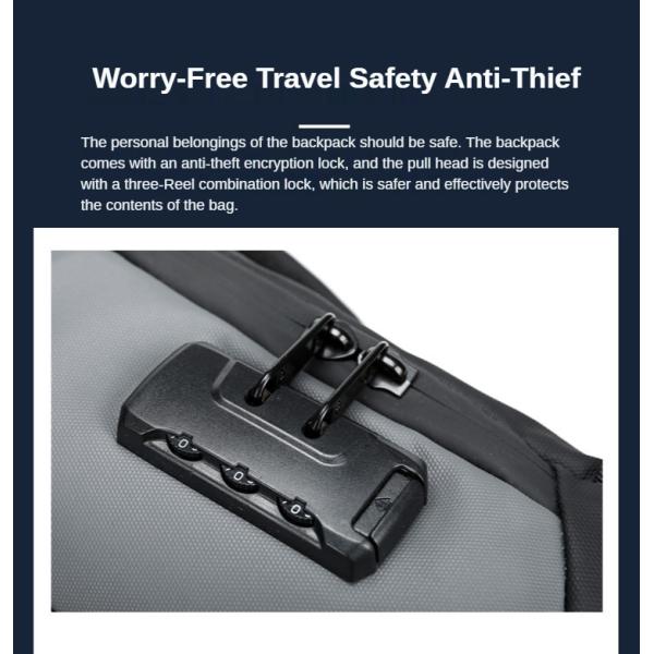 900D Laminating Oxford Anti Theft Chest Bag