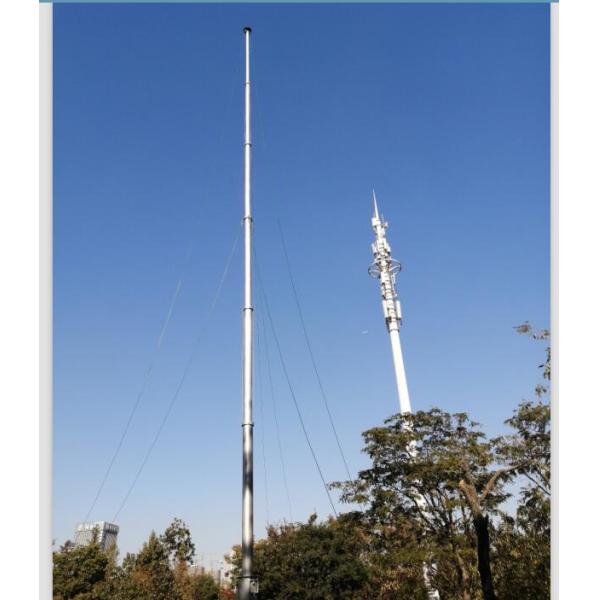 Elevated Photography 30ft 50ft 40 Ft Telescoping Antenna Mast Aluminum Hand Push Up
