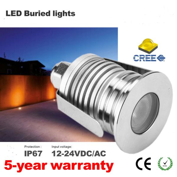 Small Led Outdoor Landscape Lighting  Deck Step Wall  Led Underground Light IP67 Low Voltage 12V Led Outside Lights