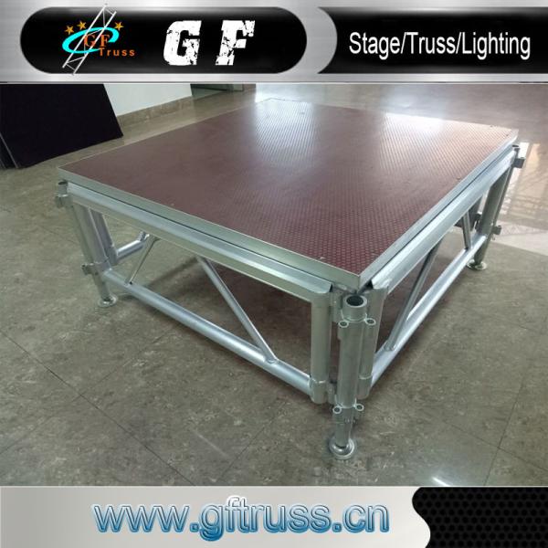 Outdoor Stage Design Movable Truss Stage Aluminum Leg Stage Platform