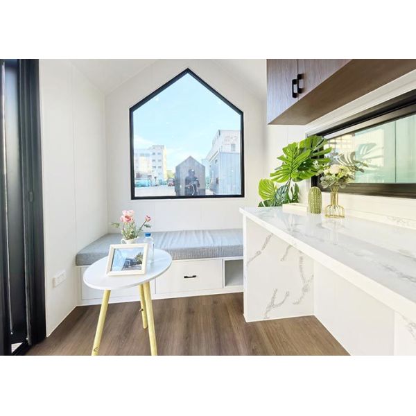 AS/US Light Steel Frame Tiny House On Wheels For Sale DEEPBLUE SMARTHOUSE