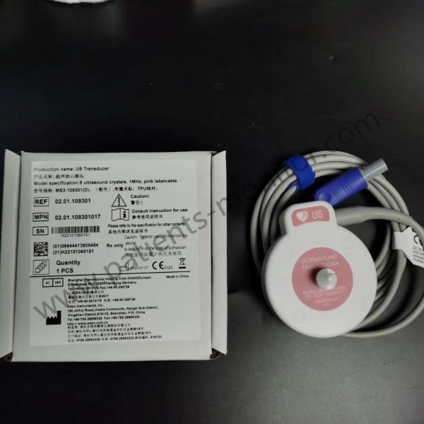 Crystals 1 Mhz Pink Label Cable MS3-109301(D) REF 02.01.109301 EDAN F2 F3 F6 F9 US Transducer 8 Ultrasound