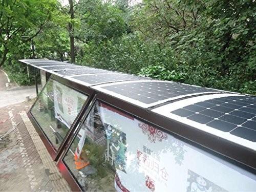 Small Powerful 12v 50w Solar Panel Semi Flexible Monocrystalline Solar Panel