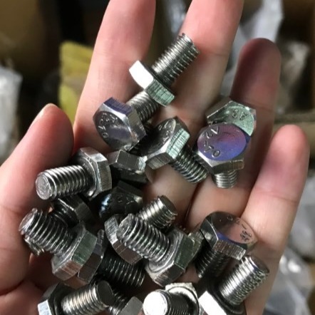 DIN933 Full Thread Hexagon Bolt Stainless Steel SS304 316 For Construction