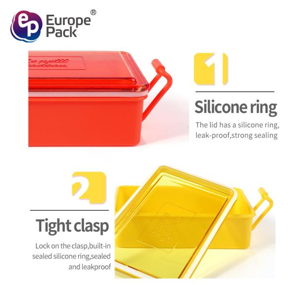 Wholesale School Office Take Away Airtight Leakproof Microwave Plastic Bento Children Lunch Box