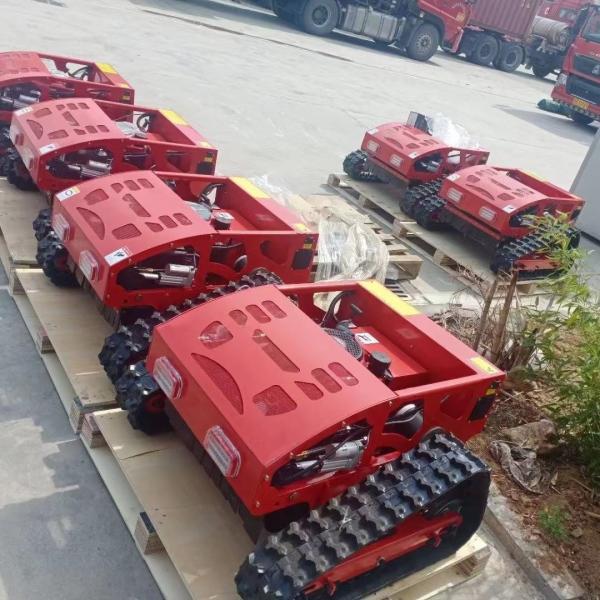 Affordable Remote Control Crawler Lawn Mower 550mm Cutting ISO CE Certified