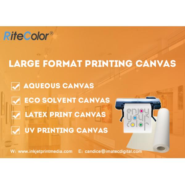 260gsm Printable Matte Aqueous Artist Polyester Canvas Rolls Inkjet 24 Inch