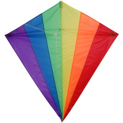 O material de nylon da tela empilhável de Colorized do papagaio do conluio do diamante para a praia ostenta