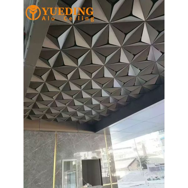 Metal door head ceiling 2.5mm custom-shaped aluminum plate light-transmitting shape