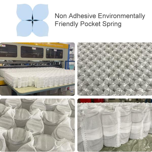 Factory Customization Medium Soft Compressed Roll up Hotel Use Layer Pocket Spring Unit of Non Glue