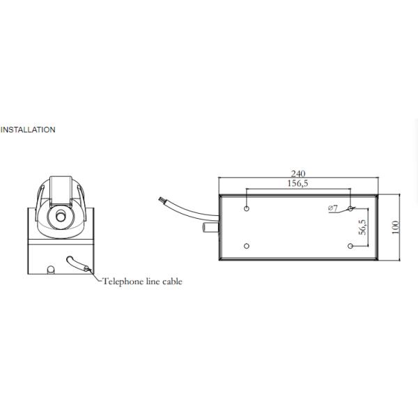 Корозия промышленного настольного телефона тюрьмы анти- и анти- разрушительное