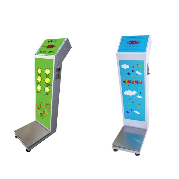 Power Supply AC 100-240V LED Display Coin Operated Luggage Scale for Airport Station