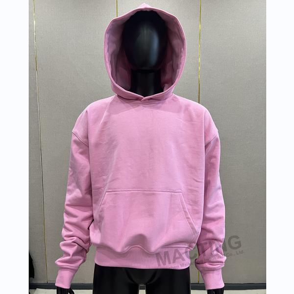 Streetwear Custom 3D Puff Print 500gsm Cotton Heavyweight Blank Men's Sweatshirts Puff Printing Pullover Hoodie