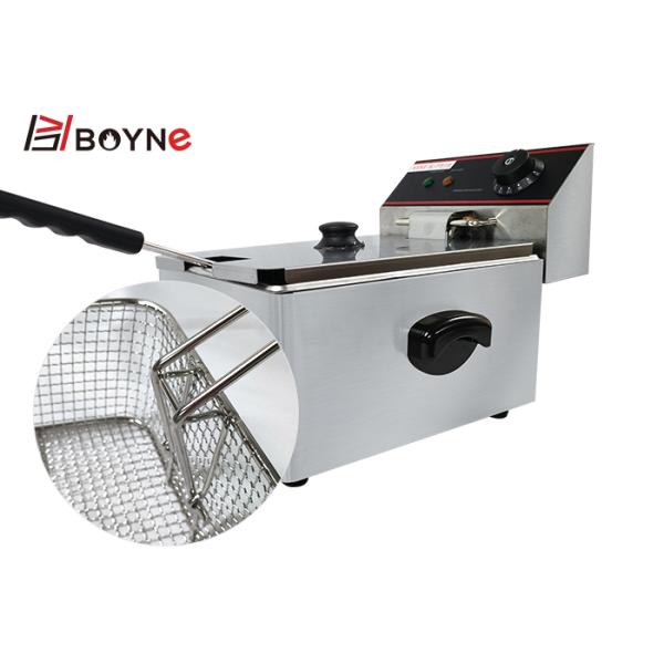 Single Tank Fryer Single Basket Electric Deep Fryer For Restaurant