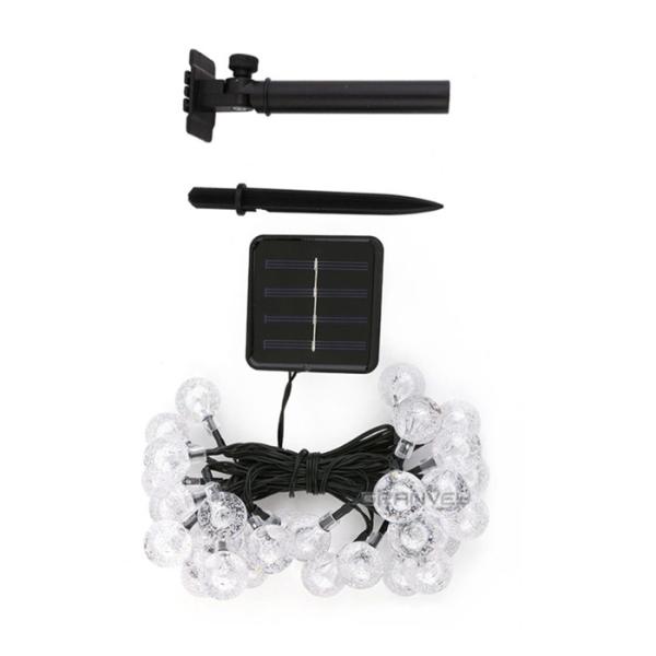 30 Crystal Ball Solar Powered Multi Color Christmas Lights , Hanging Solar Christmas Lights